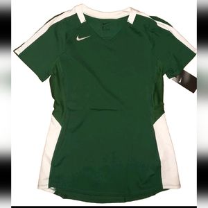 Nwt Nike Tee Vapor V Neck Volleyball Shirt Green